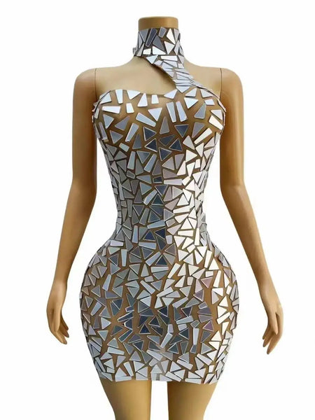 Trendy Sequins Backless Party Dress
