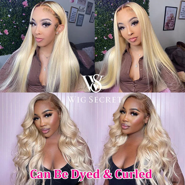 Trendy Brazilian Virgin Lace Frontal Human Hair Wig With Closure