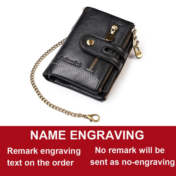 Trendy Customizable Wallet With Chain