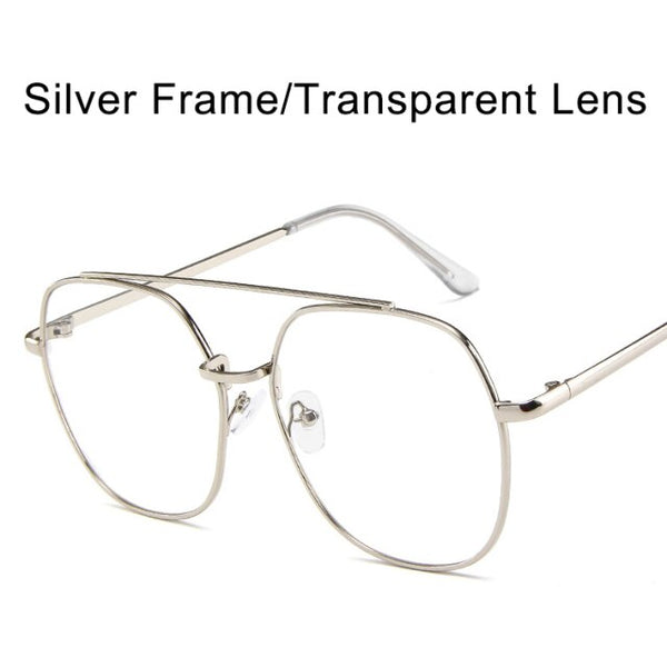 Trendy Square Wire Frame Sunglasses