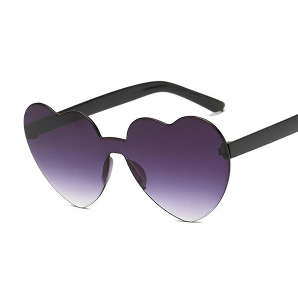 Trendy Heart Retro Cat Eye Sunglasses