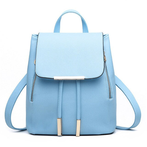 Trendy Artificial Leather Floral Backpack