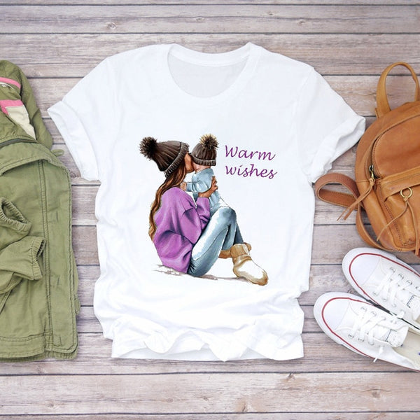 Trendy Super Mom Graphic T Shirts