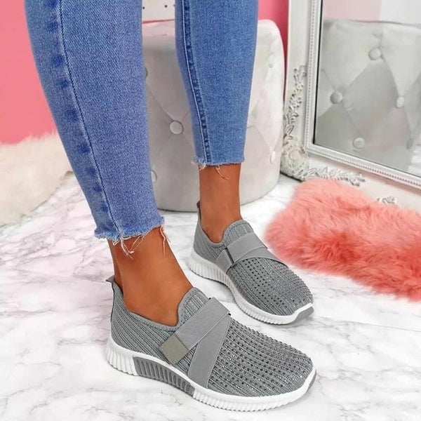 Trendy Casual Solid Color Mesh Sneakers
