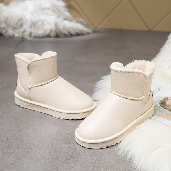Trendy Ankle Waterproof Plush Anti Slip Winter Boots