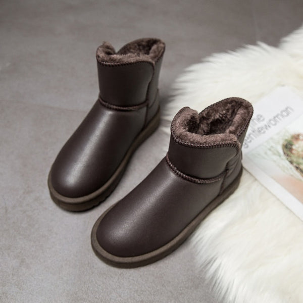 Trendy Ankle Waterproof Plush Anti Slip Winter Boots