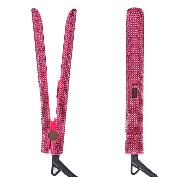 Trendy Glitter Design  2 -in-1 Hair Curler Flat Irion