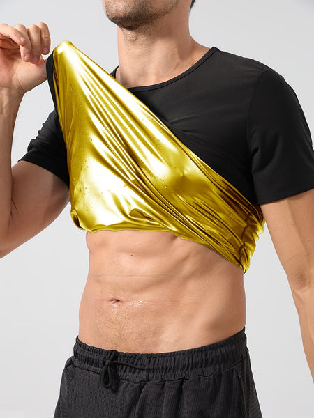 Trendy Sauna Short Sleeve Sweat Shirt