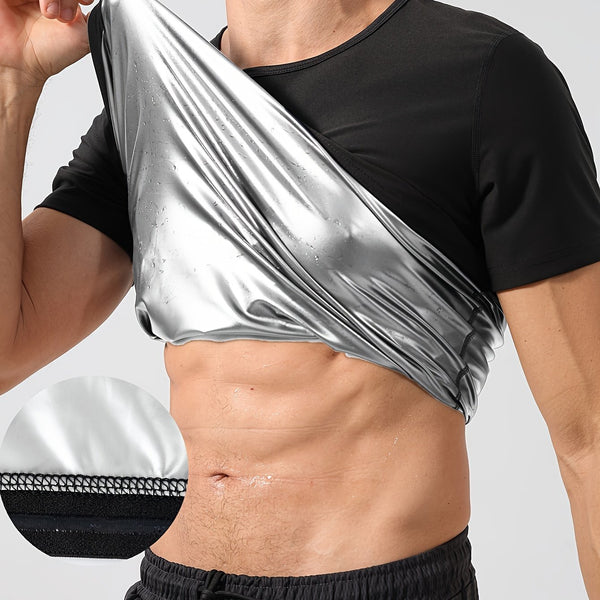 Trendy Sauna Short Sleeve Sweat Shirt
