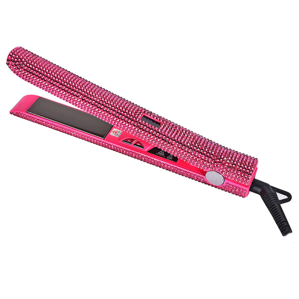 Trendy Glitter Design  2 -in-1 Hair Curler Flat Irion