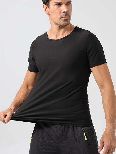 Trendy Sauna Short Sleeve Sweat Shirt