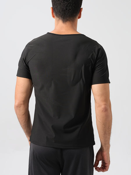 Trendy Sauna Short Sleeve Sweat Shirt