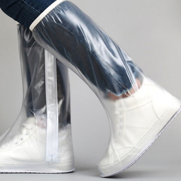 Trendy Reusable High Top Waterproof Shoe Covers
