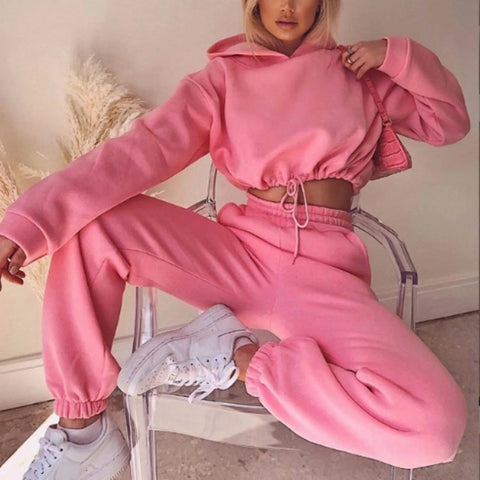 Trendy Two Piece Oversized Sports Tracksuit