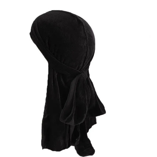 Trendy Suede Durag Turban Hair Scarf