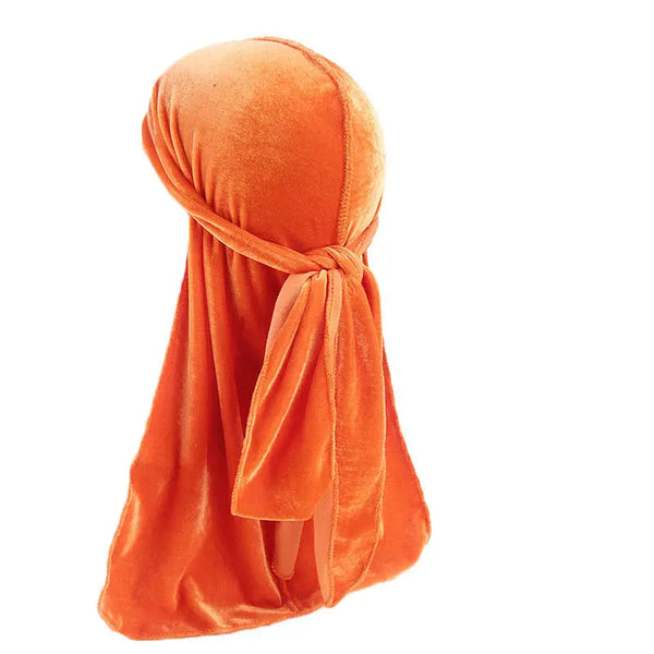 Trendy Suede Durag Turban Hair Scarf
