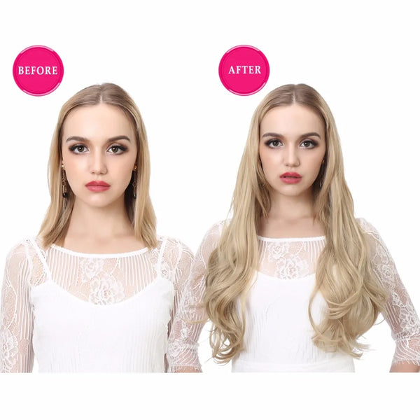 Trendy Clip-on Hair Extensions Long And Curly