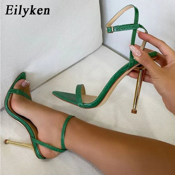 Trendy Narrow Band Straps High Heel Sandals
