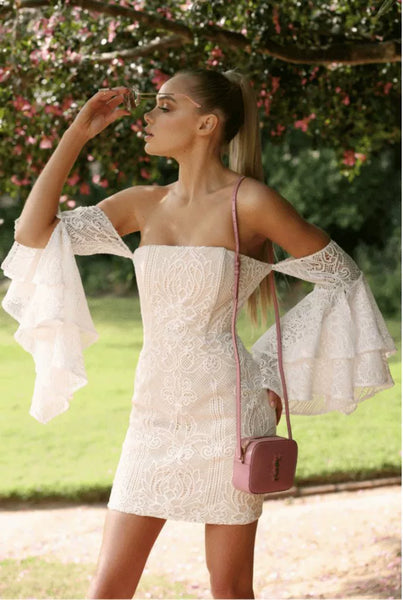 Trendy Off The Shoulder Lace Party Dress