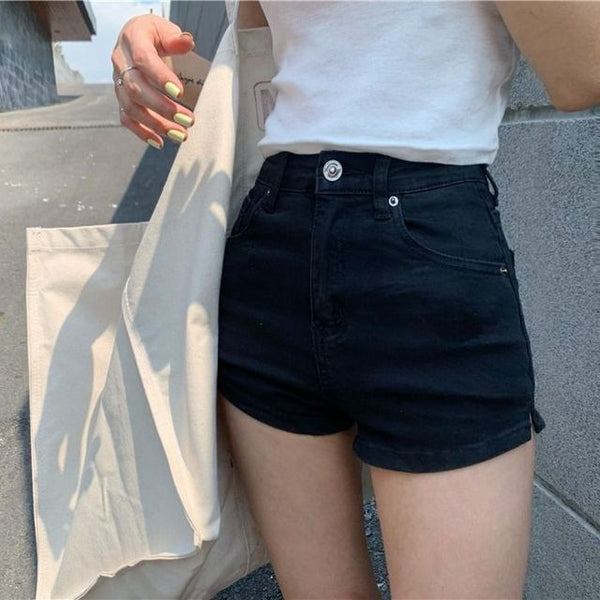 Trendy Casual Pocket Denim Shorts