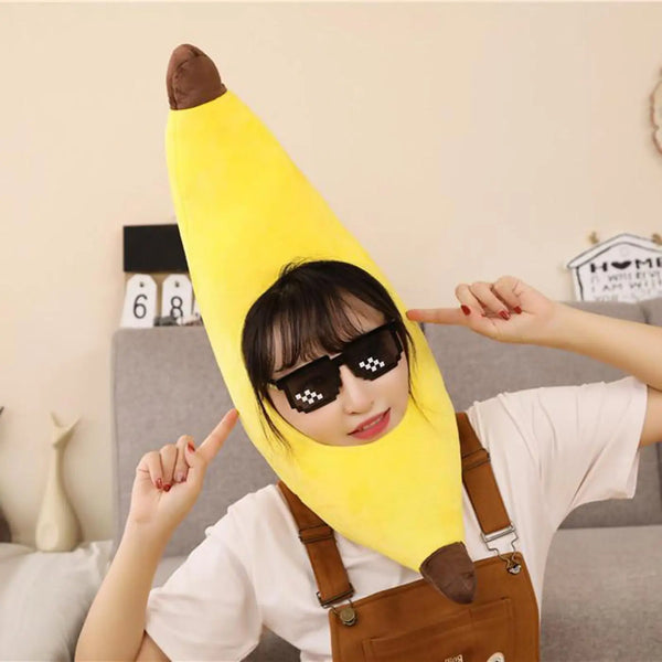 Trendy Banana Face Halloween Mask Costume