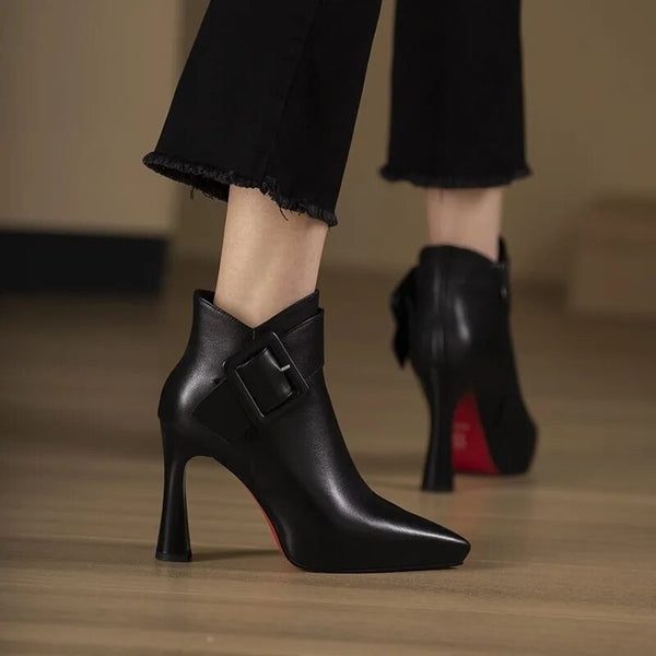 Trendy Ankle Pointed Toe Heel boots