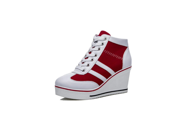 Trendy Canvas style Wedge Heel Shoes