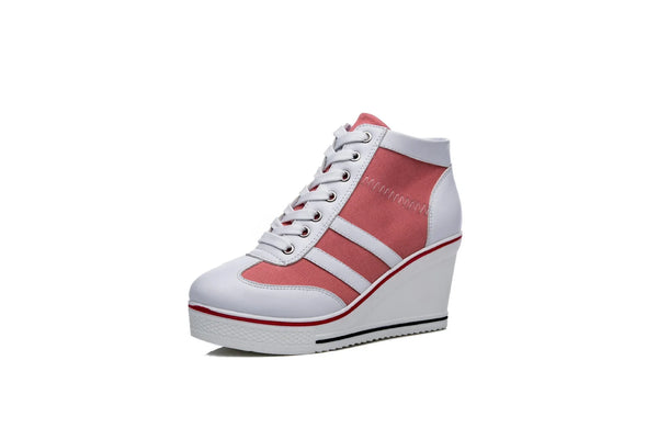 Trendy Canvas style Wedge Heel Shoes