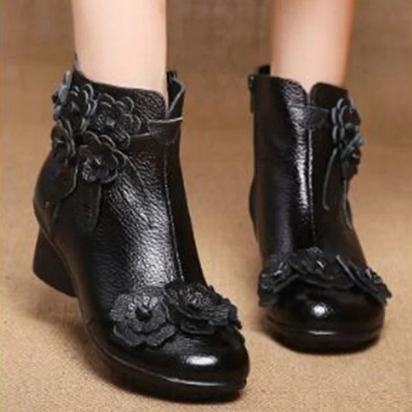 Trendy Genuine Leather Non Slip Mary Jane Inspired Shoes