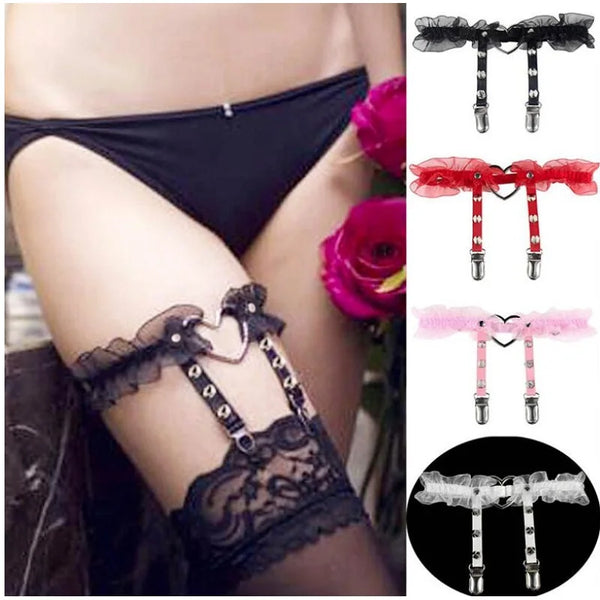 Trendy Leather Thigh Garters Harness Leg Strap