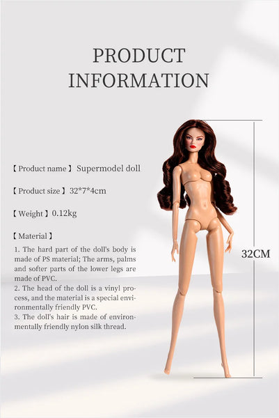 Xianxian 32cm Supermodel Doll Cute Trendy Figure DIY Toy Gold Edition Original Popular European American Style Fashion Collector