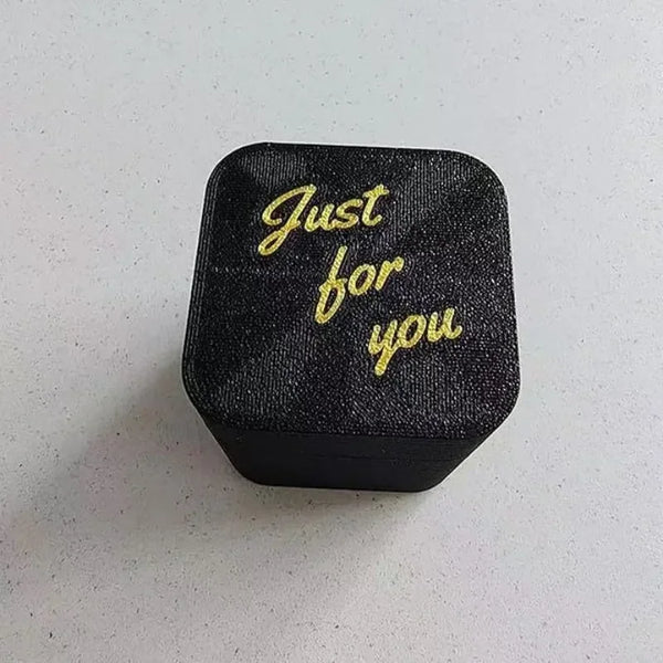 Trendy Pop The Question Middle Finger Jewelry Box