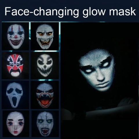 Trendy Programmable Face LED Light Mask