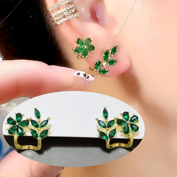 925 Silver Needle Korean Fashion Crystal Heart Earrings For Women Jewelry 2025 Trending New Luxury Women's Hoop Earrings Brincos