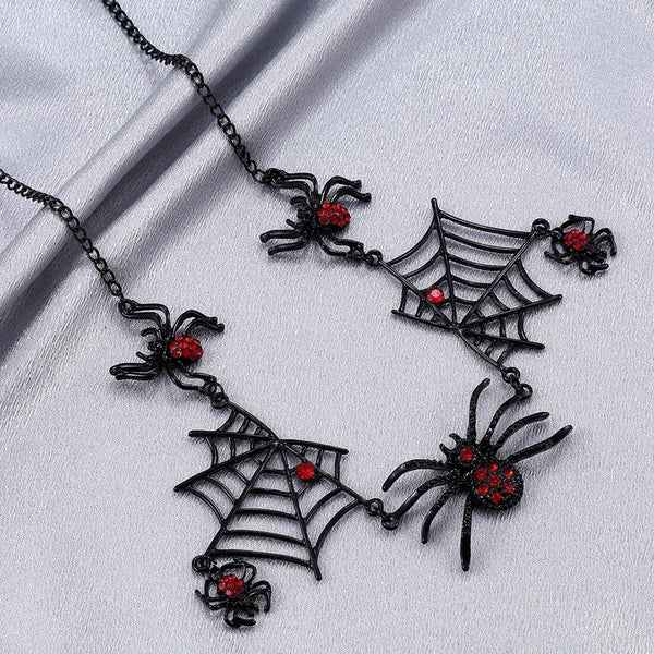 Acrylic Halloween Big Heart Circle Hollow Spider Web Drop Earrings For Women Girls Cobweb Dangle Earrings Festival Charm Jewelry