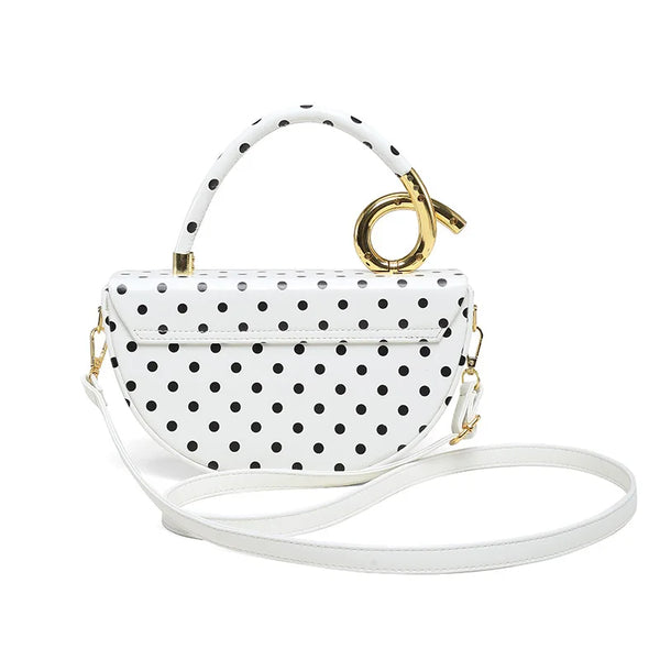 Trendy Polka Dot Crossbody Messenger Bag