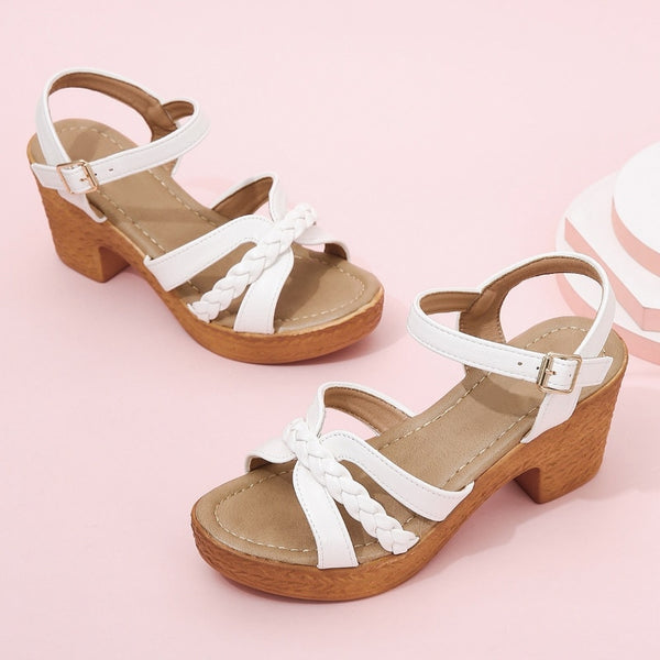 Trendy Open Toe Platform Sandals With Straps