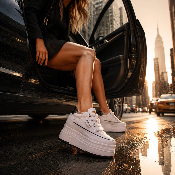 Trendy High Heel Platform Sneaker Shoes