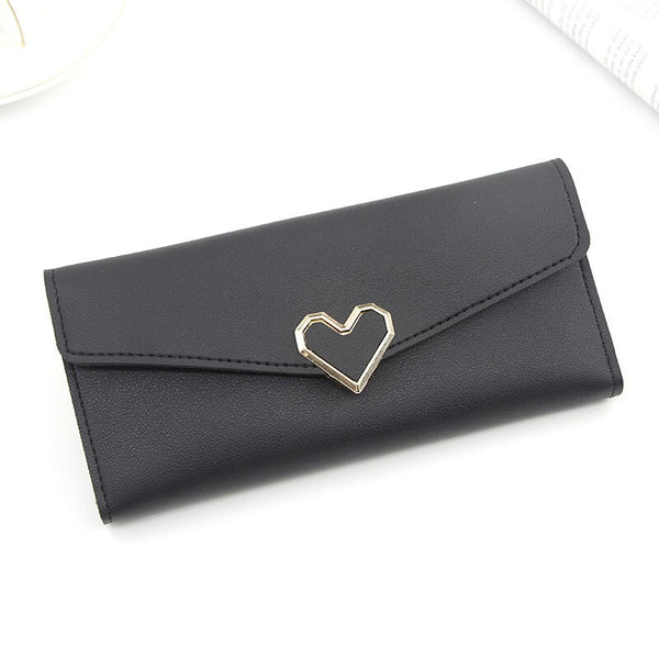 Women Long Wallets Purses Luxury Love Heart Wallets for Ladies Girl Money  Pocket Card Holder Female Wallets Phone Clutch Bag