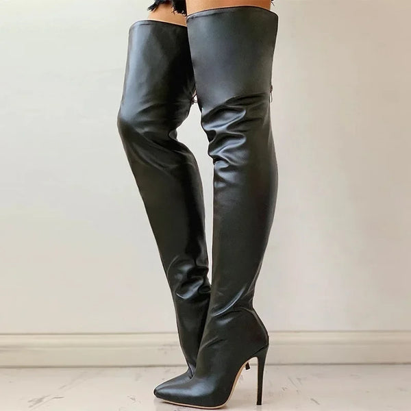 Trendy Over Knee Pencil Thin Heel