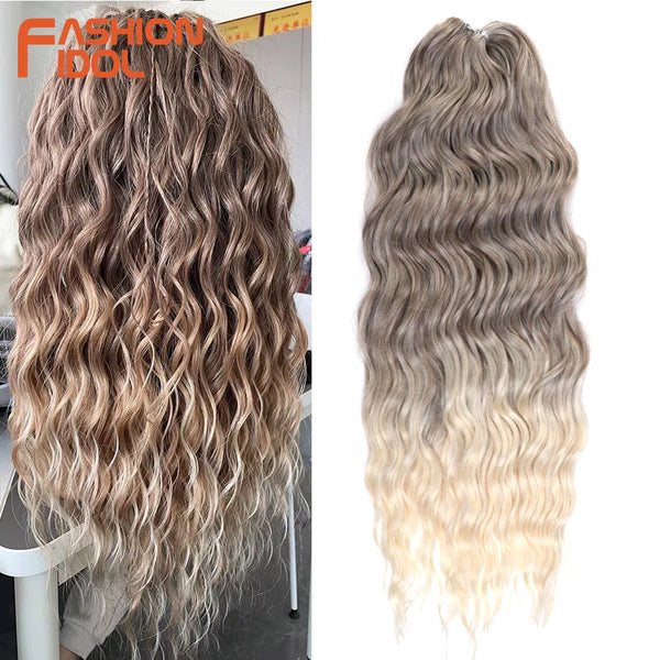 Trendy 24 Inch Deep Water Wave Ombre Hair