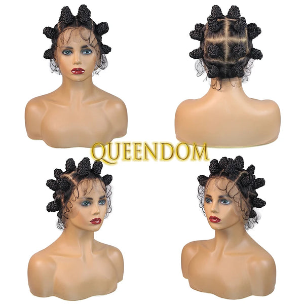 Trendy Bantu Knotless Heat Resistant Full Lace Braided Wig