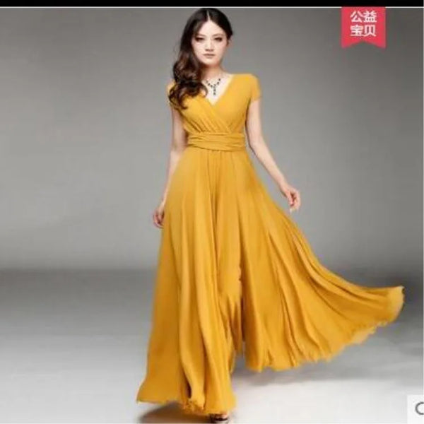 Trendy Chiffon Formal Maxi Dress
