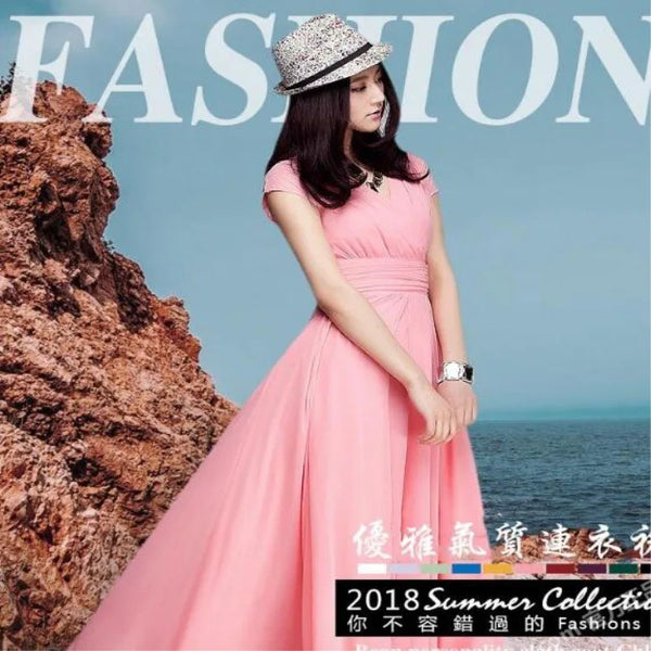 Trendy Chiffon Formal Maxi Dress