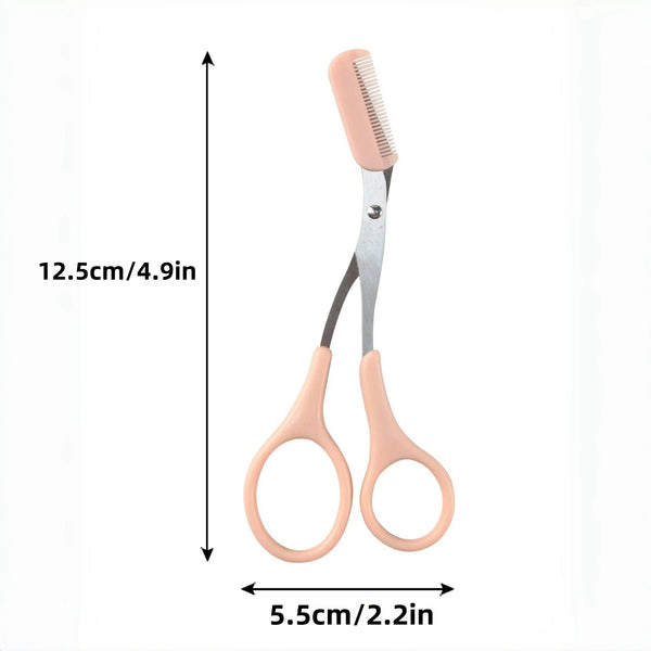 Trendy Steel Eyebrow Trimmer With Built In Scissors