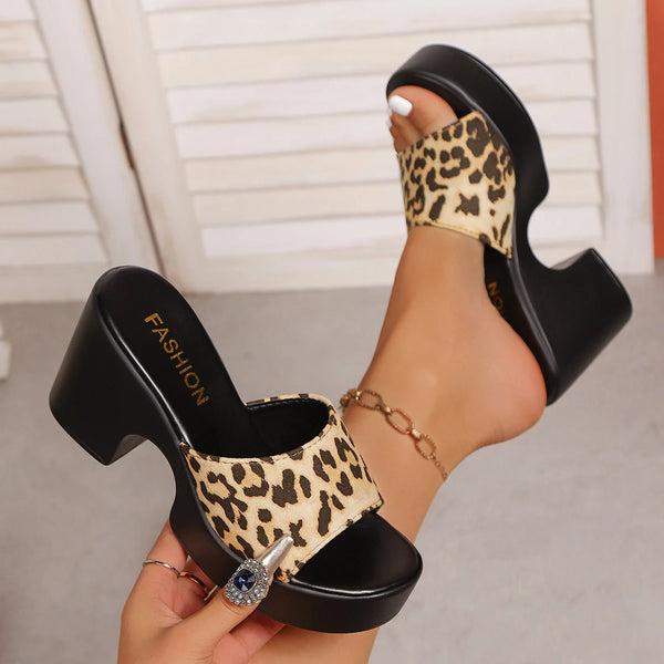 Trendy Platform Open Toe Flip Flop Sandals