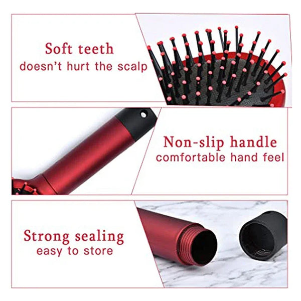 Trendy Secret Stash Hair Comb Brush Safe
