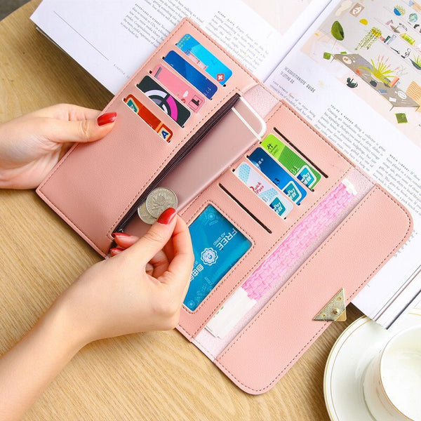 Trendy Pocket Card Phone Clutch Purse