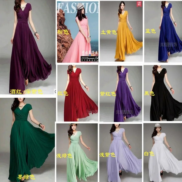 Trendy Chiffon Formal Maxi Dress