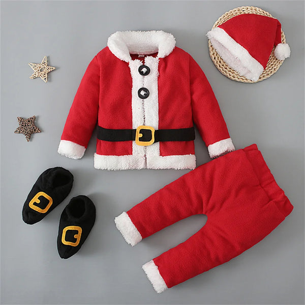 Trendy Baby Santa Christmas Pants Set